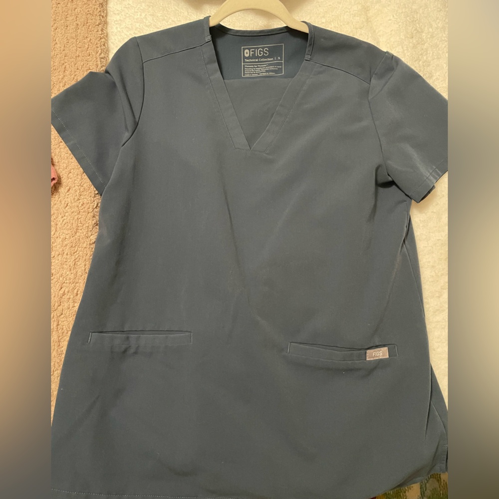 Figs Navy Blue Technical Collection Scrub Set